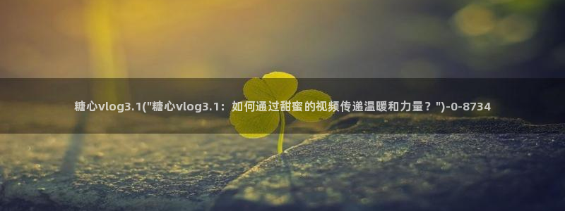 糖心vlog旧版安装：糖心vlog3.1